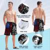 imageFT FENTENG Mens Swim Trunks Quick Dry Board Shorts with Mesh Lining Breathable Surf Beach Shorts Swimwear Bathing SuitsUsa Flag2