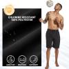 imageFT FENTENG Mens Swim Trunks with Compression Liner 9quot Board Shorts 2 in 1 Quick Dry Bathing Suits with Zipper PocketsBlackc