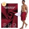 imageFT FENTENG Mens Swim Trunks with Compression Liner 9quot Board Shorts 2 in 1 Quick Dry Bathing Suits with Zipper PocketsBurgundyc