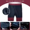 imageFT FENTENG Mens Swim Trunks with Compression Liner 9quot Board Shorts 2 in 1 Quick Dry Bathing Suits with Zipper PocketsBurgundyc
