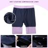imageFT FENTENG Mens Swim Trunks with Compression Liner 9quot Board Shorts 2 in 1 Quick Dry Bathing Suits with Zipper PocketsLavenderc