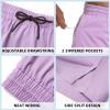 imageFT FENTENG Mens Swim Trunks with Compression Liner 9quot Board Shorts 2 in 1 Quick Dry Bathing Suits with Zipper PocketsLavenderc