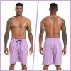 imageFT FENTENG Mens Swim Trunks with Compression Liner 9quot Board Shorts 2 in 1 Quick Dry Bathing Suits with Zipper PocketsLavenderc