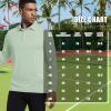imageMens Polo Shirts Short Sleeve Casual Solid Stylish Dry Fit Performance Designed Collared Golf Polo Shirts for MenBeryl Greenlong
