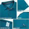 imageMens Polo Shirts Short Sleeve Casual Solid Stylish Dry Fit Performance Designed Collared Golf Polo Shirts for MenBlue