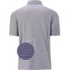 imageMens Polo Shirts Short Sleeve Casual Solid Stylish Dry Fit Performance Designed Collared Golf Polo Shirts for MenLavender Stripe