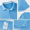 imageMens Polo Shirts Short Sleeve Casual Solid Stylish Dry Fit Performance Designed Collared Golf Polo Shirts for MenLight Blue