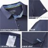imageMens Polo Shirts Short Sleeve Casual Solid Stylish Dry Fit Performance Designed Collared Golf Polo Shirts for MenNavy