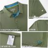 imageMens Polo Shirts Short Sleeve Casual Solid Stylish Dry Fit Performance Designed Collared Golf Polo Shirts for MenOlive Green
