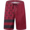 imageFT FENTENG Mens Swim Trunks Quick Dry Board Shorts with Mesh Lining Breathable Surf Beach Shorts Swimwear Bathing SuitsBurgundy Flag20
