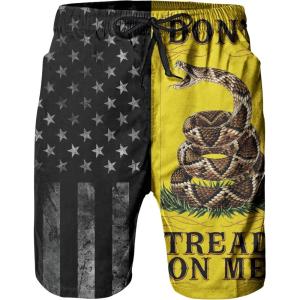 imageFT FENTENG Mens Swim Trunks Quick Dry Board Shorts with Mesh Lining Breathable Surf Beach Shorts Swimwear Bathing SuitsWhite