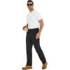 imageLzzidou Mens Lightweight Casual Work Pants Quick Dry Water Resistant 5 Pocket Utility Pants Ripstop StraightFit WorkwearBlack