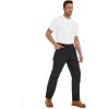 imageLzzidou Mens Lightweight Casual Work Pants Quick Dry Water Resistant 5 Pocket Utility Pants Ripstop StraightFit WorkwearBlack