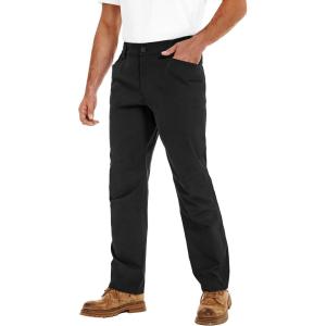 imageLzzidou Mens Lightweight Casual Work Pants Quick Dry Water Resistant 5 Pocket Utility Pants Ripstop StraightFit WorkwearBlack