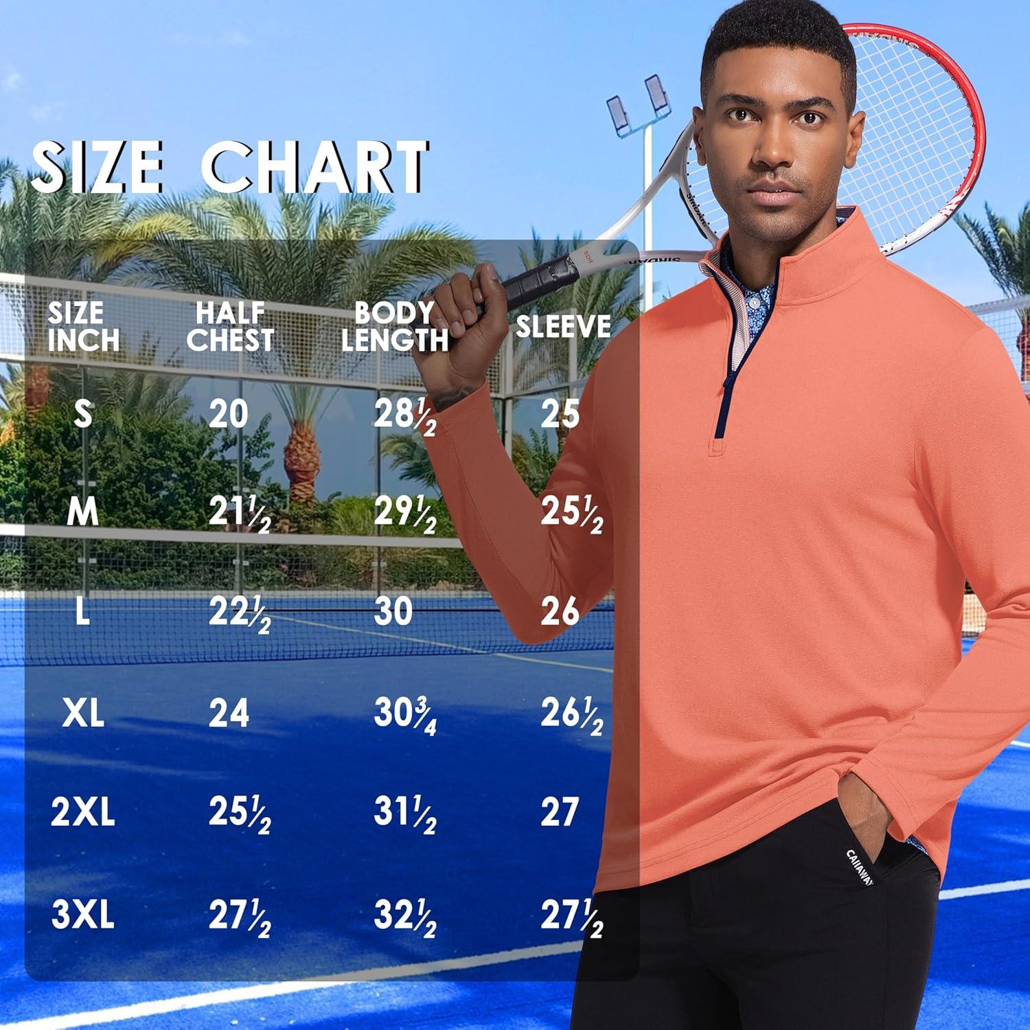 imageFT FENTENG Quarter Zip Golf Pullover Men Dry Fit Long Sleeve Moisture Wicking Mock Neck 14 Zip Pullover Mens SweatshirtsBrick Melange