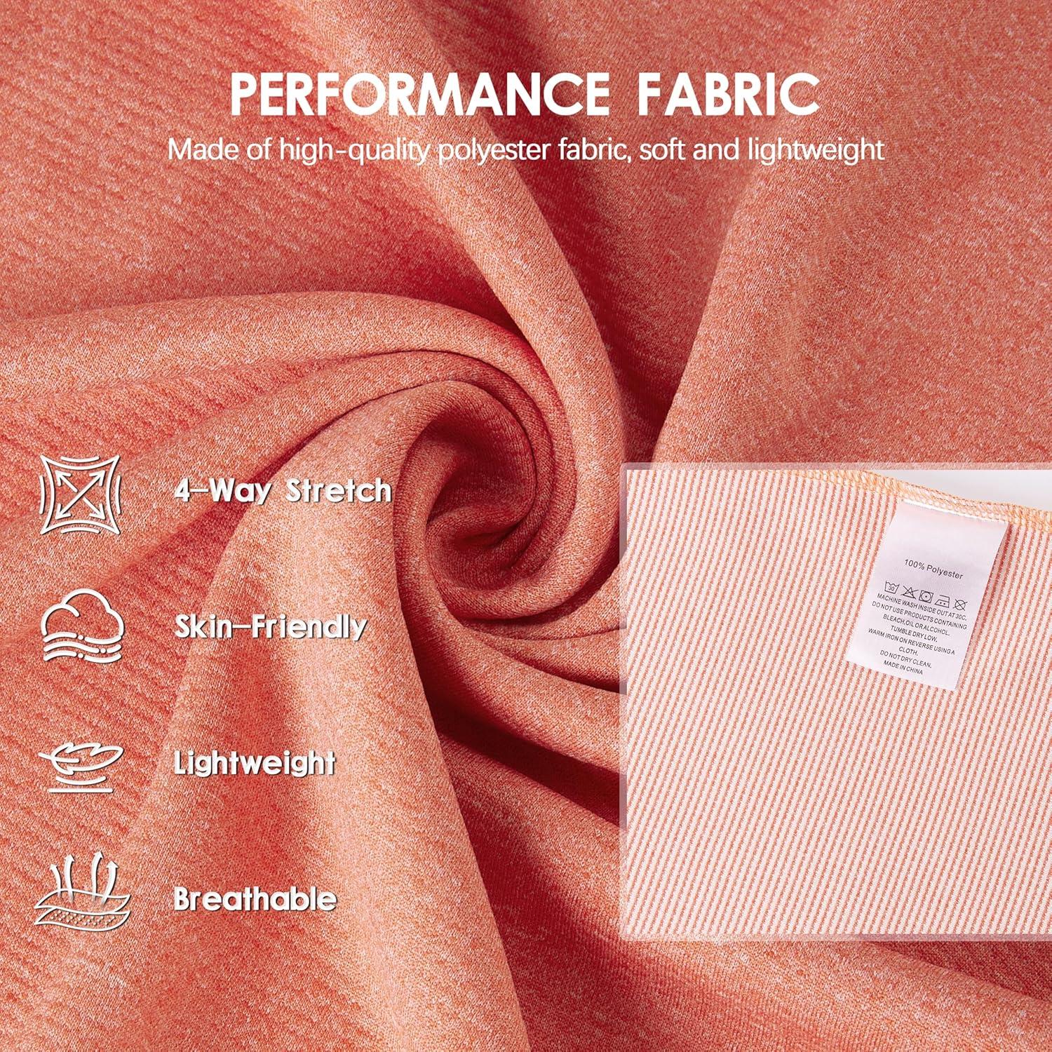 imageFT FENTENG Quarter Zip Golf Pullover Men Dry Fit Long Sleeve Moisture Wicking Mock Neck 14 Zip Pullover Mens SweatshirtsBrick Melange