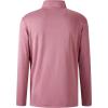 imageFT FENTENG Quarter Zip Golf Pullover Men Dry Fit Long Sleeve Moisture Wicking Mock Neck 14 Zip Pullover Mens SweatshirtsMarroon Melange