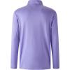 imageFT FENTENG Quarter Zip Golf Pullover Men Dry Fit Long Sleeve Moisture Wicking Mock Neck 14 Zip Pullover Mens SweatshirtsPurple Melange