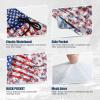 imageFT FENTENG Mens Swim Trunks Quick Dry Board Shorts with Mesh Lining Breathable Surf Beach Shorts Swimwear Bathing SuitsAmerican Flag Flower