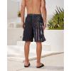 imageFT FENTENG Mens Swim Trunks Quick Dry Board Shorts with Mesh Lining Breathable Surf Beach Shorts Swimwear Bathing SuitsBlack