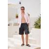 imageFT FENTENG Mens Swim Trunks Quick Dry Board Shorts with Mesh Lining Breathable Surf Beach Shorts Swimwear Bathing SuitsBlack