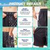 imageFT FENTENG Mens Swim Trunks Quick Dry Board Shorts with Mesh Lining Breathable Surf Beach Shorts Swimwear Bathing SuitsBlack