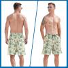imageFT FENTENG Mens Swim Trunks Quick Dry Board Shorts with Mesh Lining Breathable Surf Beach Shorts Swimwear Bathing SuitsDice Game