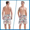 imageFT FENTENG Mens Swim Trunks Quick Dry Board Shorts with Mesh Lining Breathable Surf Beach Shorts Swimwear Bathing SuitsHawaii Pig