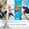 imageFT FENTENG Mens Swim Trunks Quick Dry Board Shorts with Mesh Lining Breathable Surf Beach Shorts Swimwear Bathing SuitsHawaii Pug Dog