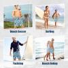 imageFT FENTENG Mens Swim Trunks Quick Dry Board Shorts with Mesh Lining Breathable Surf Beach Shorts Swimwear Bathing SuitsTropical Flower Bird