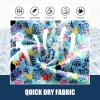 imageFT FENTENG Mens Swim Trunks Quick Dry Board Shorts with Mesh Lining Breathable Surf Beach Shorts Swimwear Bathing SuitsTropical Flower Bird