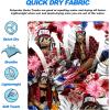 imageFT FENTENG Mens Swim Trunks Quick Dry Board Shorts with Mesh Lining Breathable Surf Beach Shorts Swimwear Bathing SuitsUsa Flower Bigfoot