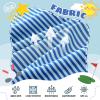 imageBoys Polo Shirts Short Sleeve Striped Performance Moisture Wicking Dry Fit Golf Shirts for Boys Youth KidsAqua Stripe