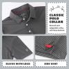 imageBoys Polo Shirts Short Sleeve Striped Performance Moisture Wicking Dry Fit Golf Shirts for Boys Youth KidsBlack Stripe