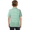 imageBoys Polo Shirts Short Sleeve Striped Performance Moisture Wicking Dry Fit Golf Shirts for Boys Youth KidsEnerald Stripe