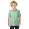 imageBoys Polo Shirts Short Sleeve Striped Performance Moisture Wicking Dry Fit Golf Shirts for Boys Youth KidsEnerald Stripe