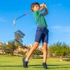 imageBoys Polo Shirts Short Sleeve Striped Performance Moisture Wicking Dry Fit Golf Shirts for Boys Youth KidsGreen Stripe
