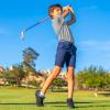imageBoys Polo Shirts Short Sleeve Striped Performance Moisture Wicking Dry Fit Golf Shirts for Boys Youth KidsNavy Stripe