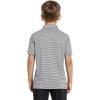 imageBoys Polo Shirts Short Sleeve Striped Performance Moisture Wicking Dry Fit Golf Shirts for Boys Youth KidsNavy Stripe