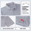 imageBoys Polo Shirts Short Sleeve Striped Performance Moisture Wicking Dry Fit Golf Shirts for Boys Youth KidsNavy Stripe