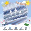 imageBoys Polo Shirts Short Sleeve Striped Performance Moisture Wicking Dry Fit Golf Shirts for Boys Youth KidsOrange Blue Ash Stripe