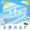 imageBoys Polo Shirts Short Sleeve Striped Performance Moisture Wicking Dry Fit Golf Shirts for Boys Youth KidsSky Blue Stripe