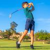 imageBoys Polo Shirts Short Sleeve Striped Performance Moisture Wicking Dry Fit Golf Shirts for Boys Youth KidsTurquoise Stripe