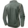 imageMens Casual Long Sleeve Polo Shirts Collared Button Cotton TShirt Classic Stylish Golf Shirt with PocketGreen