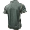 imageMens Casual Long Sleeve Polo Shirts Collared Button Cotton TShirt Classic Stylish Golf Shirt with PocketGreen315
