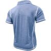 imageMens Casual Long Sleeve Polo Shirts Collared Button Cotton TShirt Classic Stylish Golf Shirt with PocketLightblue315