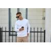 imageMens Crew Neck Pullover Sweaters Long Sleeve Casual Lightweight Sweaters Silm Fit Ribbed Textured Knit SweaterBlack