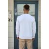 imageMens Crew Neck Pullover Sweaters Long Sleeve Casual Lightweight Sweaters Silm Fit Ribbed Textured Knit SweaterNavy