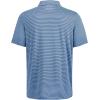 imageMens Golf Polo Shirt Moisture Wicking Dry Fit Performance Athletic Short Sleeve Striped Golf Shirts for MenBlue Denim Stripe