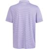 imageMens Golf Polo Shirt Moisture Wicking Dry Fit Performance Athletic Short Sleeve Striped Golf Shirts for MenBluishpurple Grey Stripe